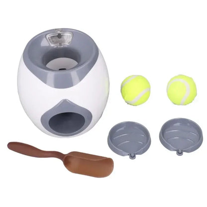 Manual Dog Ball Launcher Toy Interactive Tennis Ball Feeder No Battery Snack Reward Training Machine for Medium Dogs