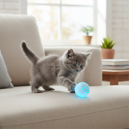 Smart Electric Cat Ball Toy – Automatic Rolling Interactive Ball for Indoor Cats