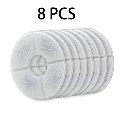 Replacement Activated Carbon Filter for Cat Water Drinking Fountain Replaced Filters Flower for Pet Dog round Fountain Dispenser