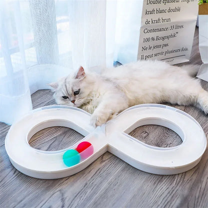 New Cat Toys Are Used to Relieve Boredom Cat Turntable Track Ball Kitten Cuddling Stick Pet Cat Consumption of Physical Products
