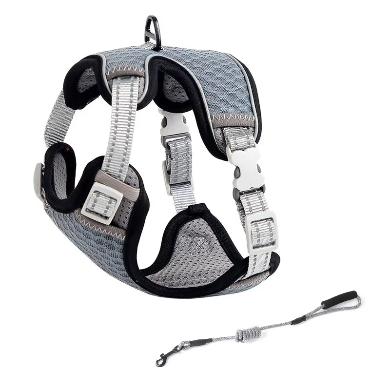 Escape Proof Cat Harness and Leash – Adjustable Reflective Cat Harness for Small & Large Cats, Safe Walking Vest