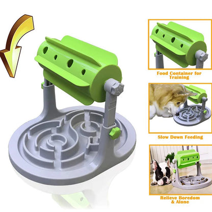 Intelligent Dry Food Dog Toys Food Feeder Educational Dog Puzzle Toys Training Game Toy anti Choke Slower Treated Feeder Bowl