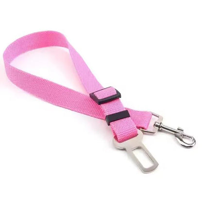 New Dog Car Seat Belt Safety Protector Travel Pets Accessories Dog Leash Collar Breakaway Solid Car Harness Pet Car Seat Belts