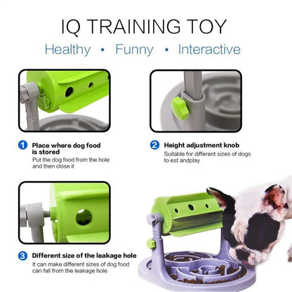 Intelligent Dry Food Dog Toys Food Feeder Educational Dog Puzzle Toys Training Game Toy anti Choke Slower Treated Feeder Bowl