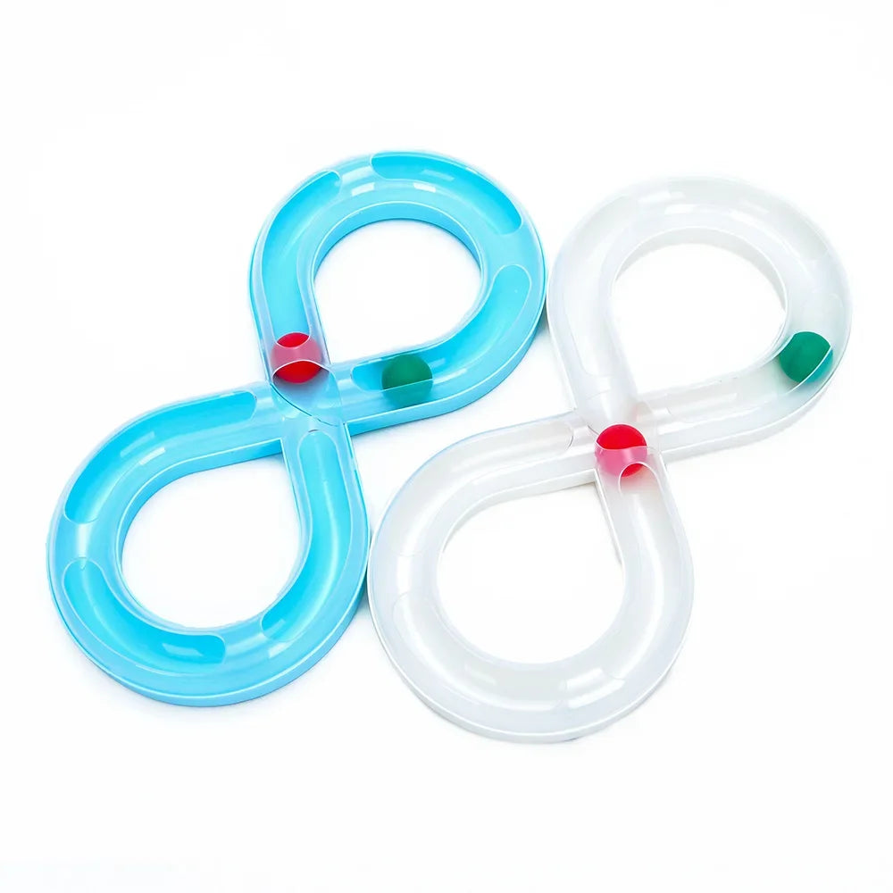 New Cat Toys Are Used to Relieve Boredom Cat Turntable Track Ball Kitten Cuddling Stick Pet Cat Consumption of Physical Products
