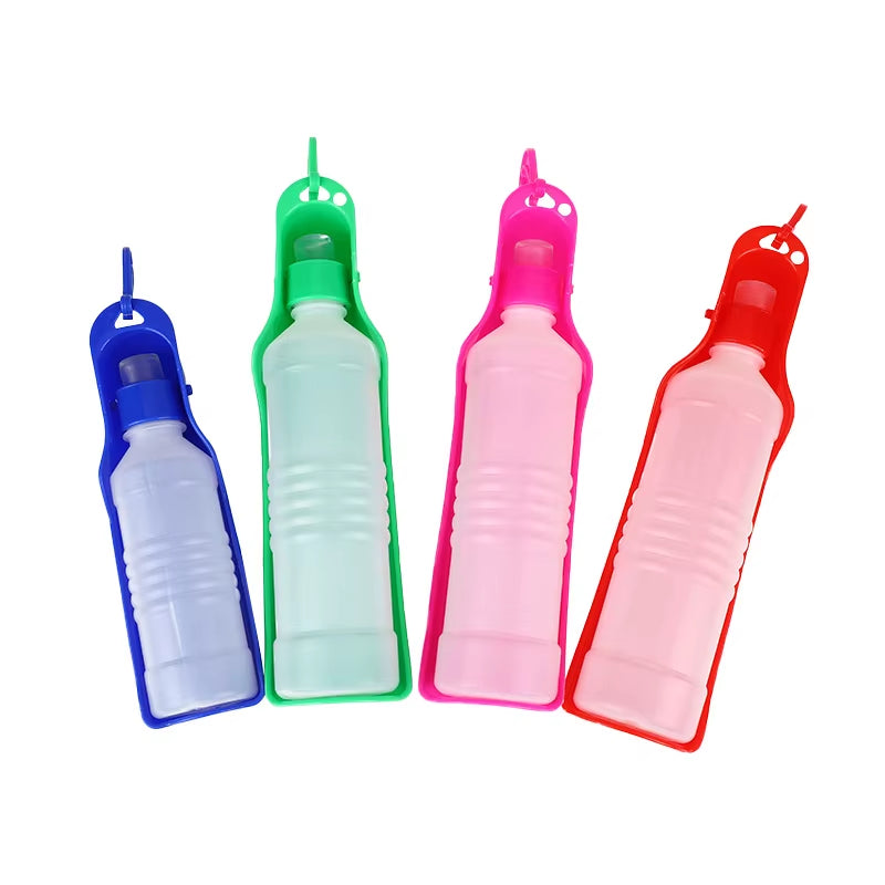 250Ml Dog Water Bottle Folding Drinker Plastic Portable Water Bottle Pets Outdoor Travel Drinking Water Feeder Bowl for Dogs
