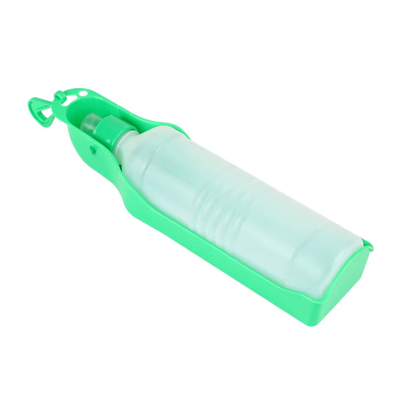 250Ml Dog Water Bottle Folding Drinker Plastic Portable Water Bottle Pets Outdoor Travel Drinking Water Feeder Bowl for Dogs