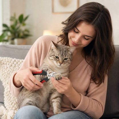 Professional Pet Nail Clippers – Stainless Steel Grooming Scissors for Cats & Dogs