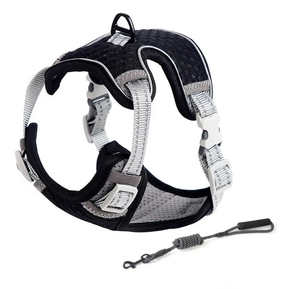 Escape Proof Cat Harness and Leash – Adjustable Reflective Cat Harness for Small & Large Cats, Safe Walking Vest
