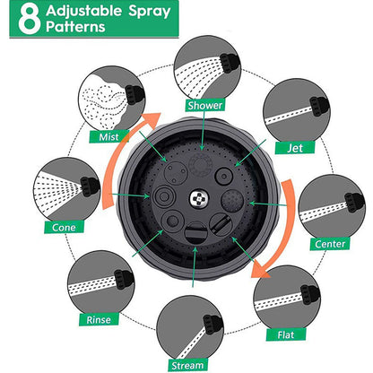 Pup Jet Dog Wash, 8 Modes Water Flow Dog Washing Hose Attachment, Soap Dispensing Pet Shower Sprayer Nozzle for Outdoor Garden S